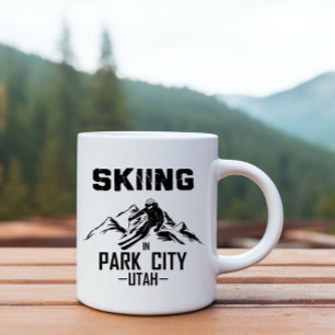 Skidåkning i Park City Utah Mugg