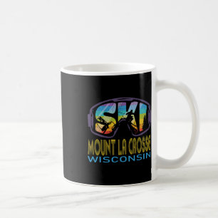 Skidåkning Mount La Crosse Wisconsin Semester Kaffemugg
