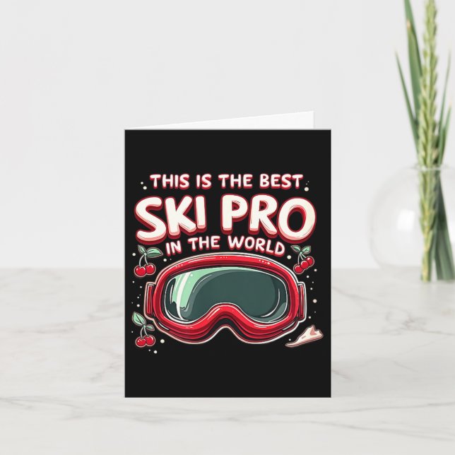 Skidåkning proffs sport snö  kort (Framsida)