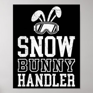 Skidåkning Snökanin Hanterare Rolig skidåkare Roli Poster