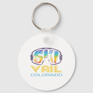 Skidåkning Vail Colorado Vinterlov Nyckelring
