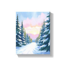 Skidåkning vid solnedgång | Vinterberg skidled