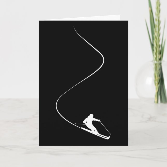 Skidåkning Vintersporter skidälskare skidåkare  Kort (Framsida)