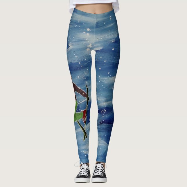 Skidåkningdamasker Leggings (Framsida)