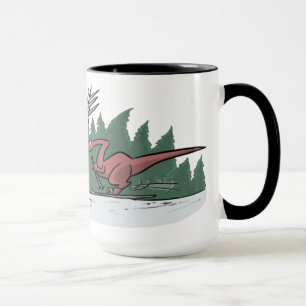 SkidåkningDinosaursmugg Mugg