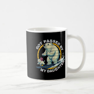 Skidande isbjörn design sparkad av min dotter Fu Kaffemugg