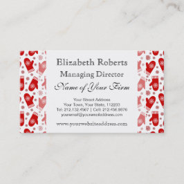 Skidar den Retro julen för Mittens och för Visitkort