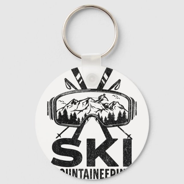 Skidbacke  nyckelring (Framsida)