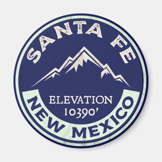 Skidbäckenet Santa Fe Ski New mexico Magnet (Framsidan)