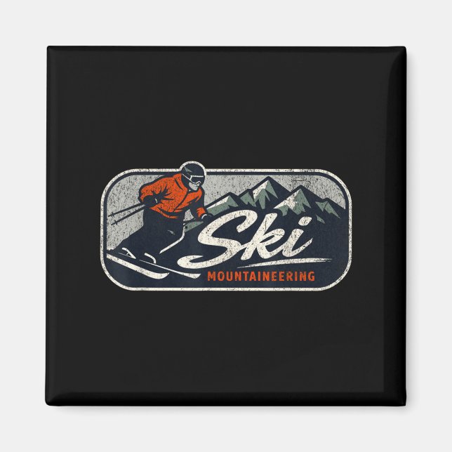 Skidbergsklättring  magnet (Framsidan)