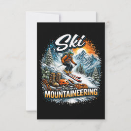 Skidbergsklättring Tack Kort
