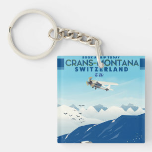 Skidburkar, montanskidor, Schweiz poster