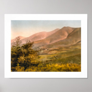 Skiddaw, Keswick, Sjö District England Poster