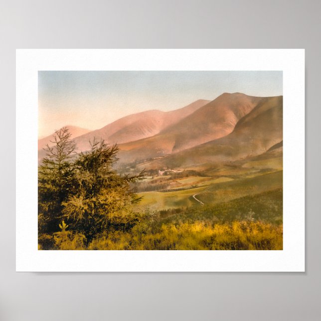 Skiddaw, Keswick, Sjö District England Poster (Framsidan)