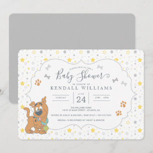 Skidinbjudan till Scooby-Doo Baby Shower Inbjudningar