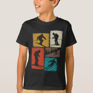 Skidkollektion skidåkare män barn tränare ungdomar t shirt
