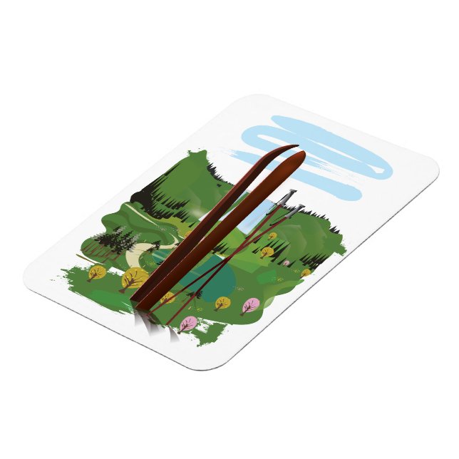 Skidlandskap Magnet (Vänstra Sidan)