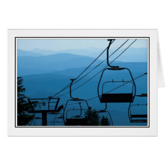 Skidlift Hälsningskort