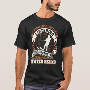 Skidning med bästa skidor på vatten t shirt
