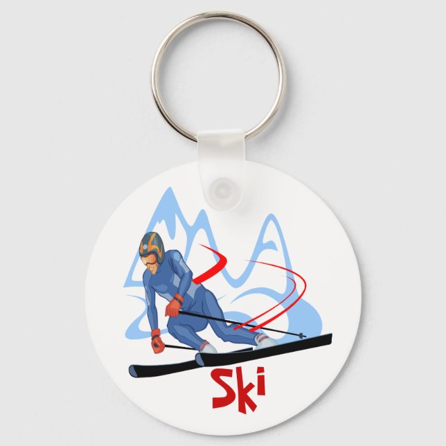 skidor - 2 nyckelring (Framsida)