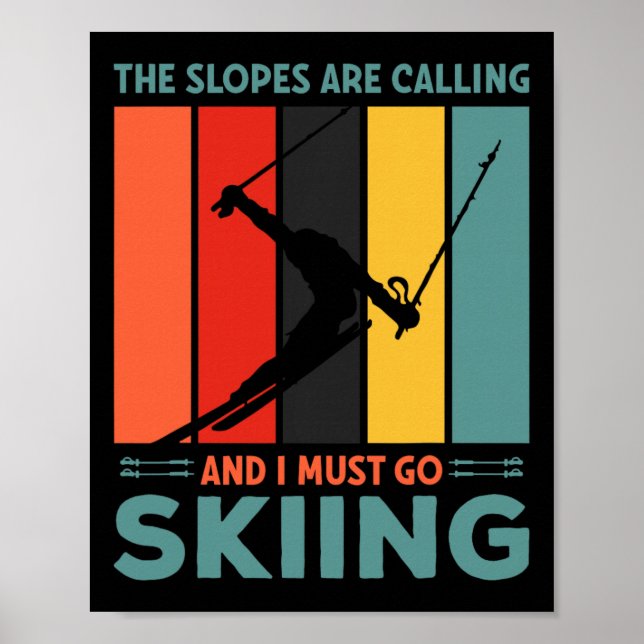 Skidor, alpin skidsport, _1 poster (Framsidan)
