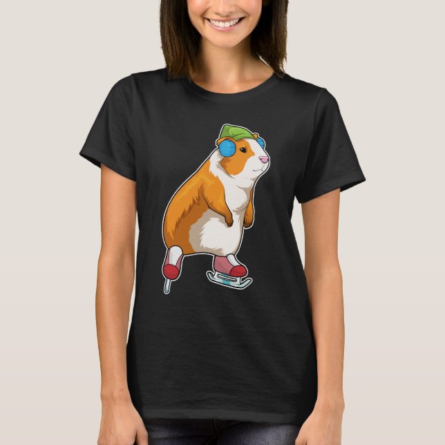 Skidor av arten gris t shirt (Framsida)