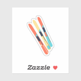 Skidor Klistermärken