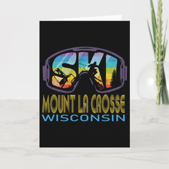 Skidort La Crosse Wisconsin skidresa  Kort (Framsida)
