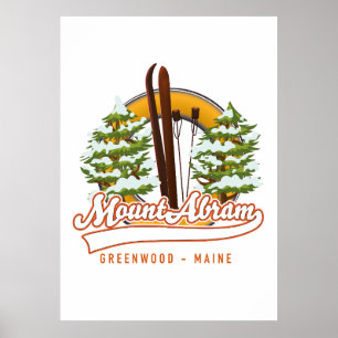 Skidort Mount Abram Greenwood Poster