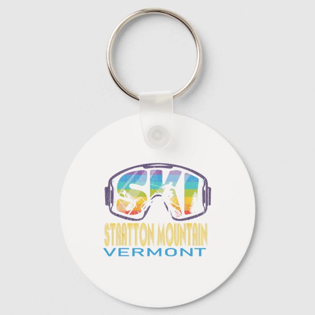 Skidort Stratton Mountain Vermont skidresa  Nyckelring (Framsida)