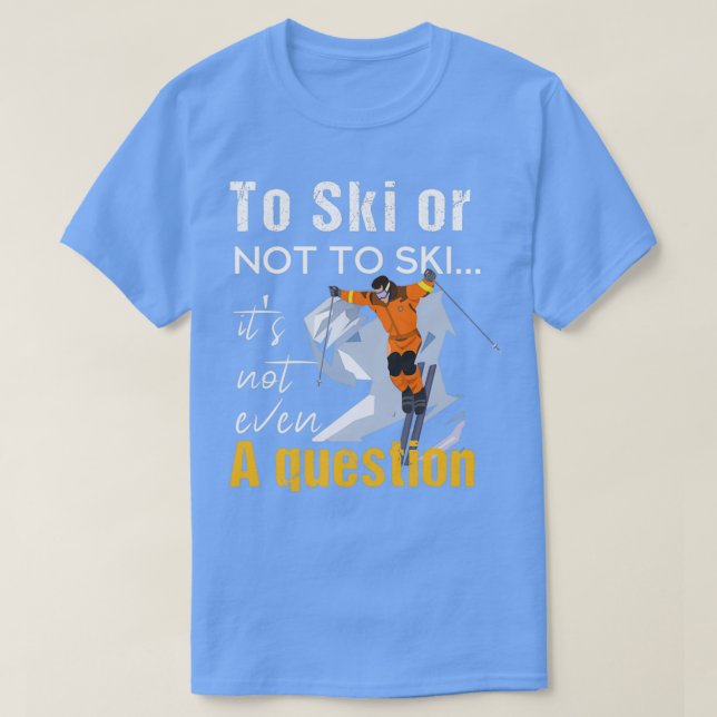 skidorter i jet till skidorter eller till skidorte t shirt (Design framsida)