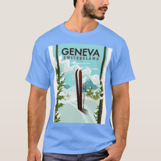 Skidposter i Genève (Schweiz) T Shirt