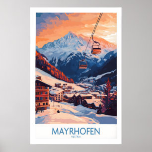 Skidposter Mayrhofen Österrike 1 Poster