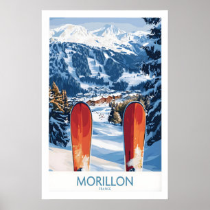 Skidposter Morillon Frankrike 1 Poster