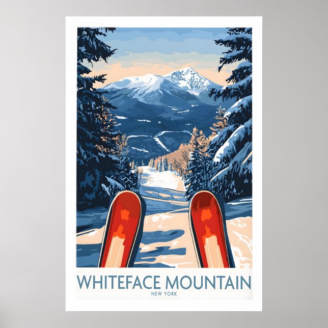 Skidposter Whiteface Mountain Ski Resort 1 Poster (Framsidan)