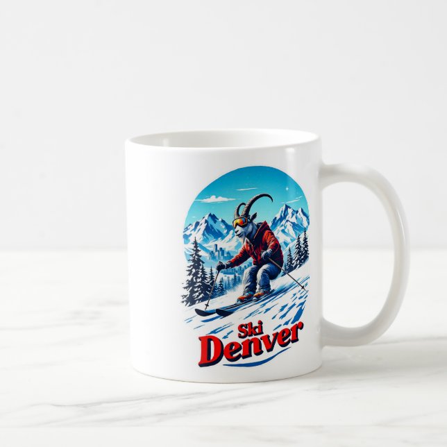Skidskidäventyr Get i Denverberg  Kaffemugg (Höger)
