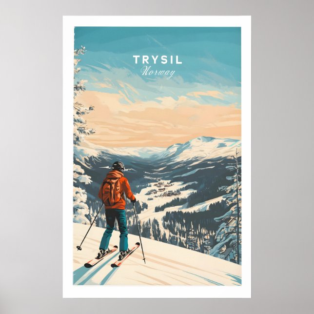 Skidspår Trysil Norge 1 Poster (Framsidan)