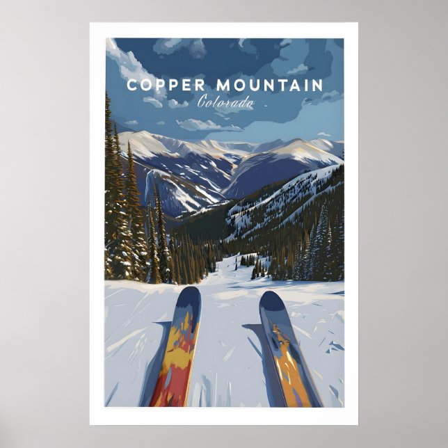 Skidtryck Copper Mountain Colorado 1 Poster (Framsidan)