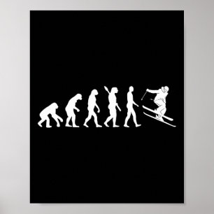 Skidutveckling Rolig skidåkare Freestyle Skidor Vi Poster