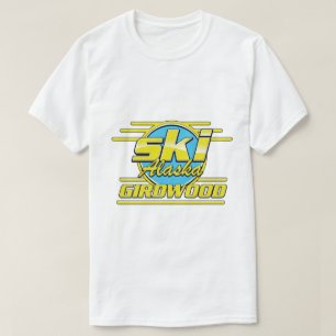 Skidwood Alaska 80 s logotyp T Shirt
