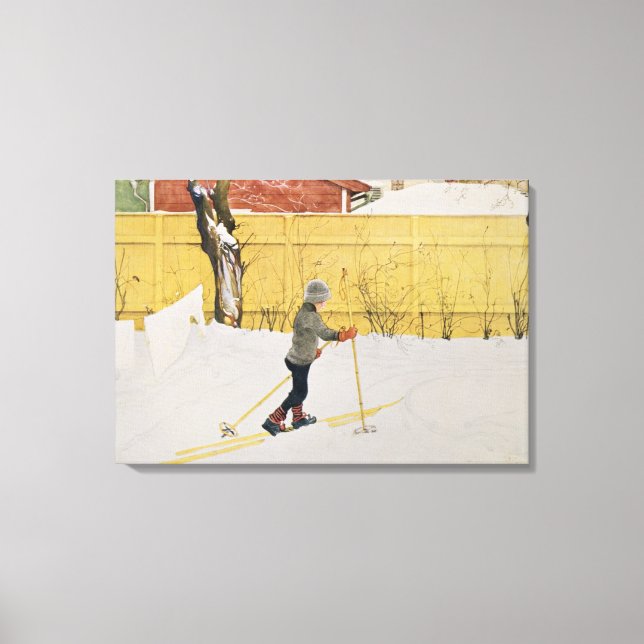 Skier, 1909 canvastryck (Framsida)