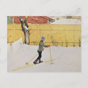 Skier, 1909 vykort