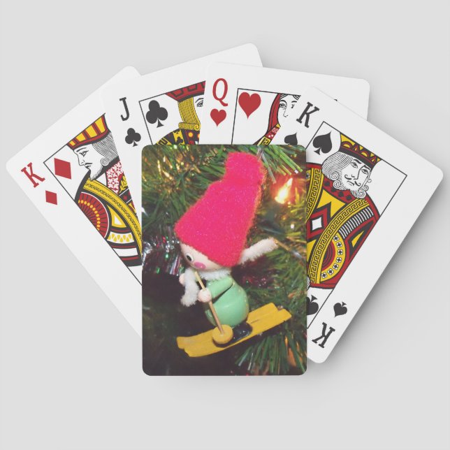 Skier Deck of Cards Casinokort (Baksidan)