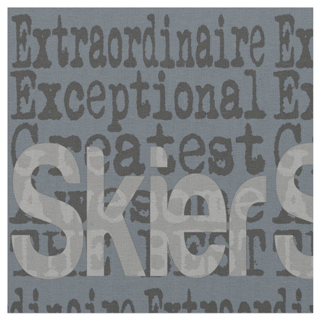 Skier Extraordinaire Tyg (Närbild)