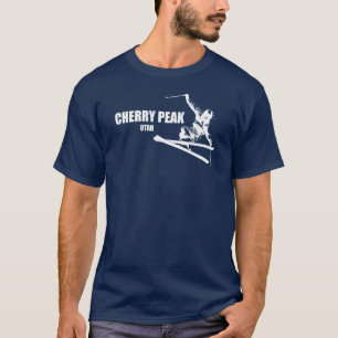 Skier för körsbäck t shirt