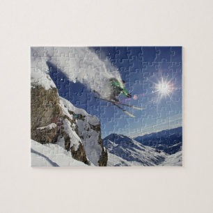 Skier i Midair Pussel