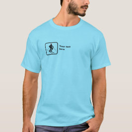 Skier - liten Logotyp - Anpassade T Shirt