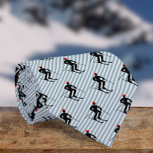 Skier - Male Ski Snowsport Theme - Stripe-Noveltyn