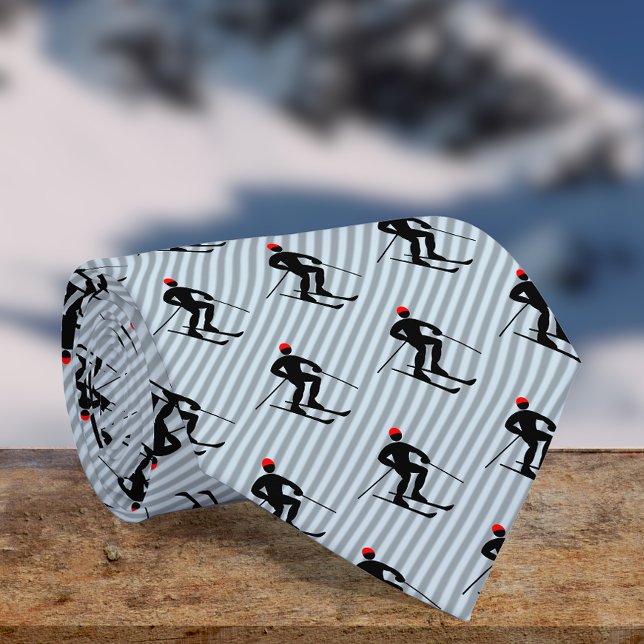 Skier - Male Ski Snowsport Theme - Stripe-Noveltyn Slips (Skapare uppladdad)