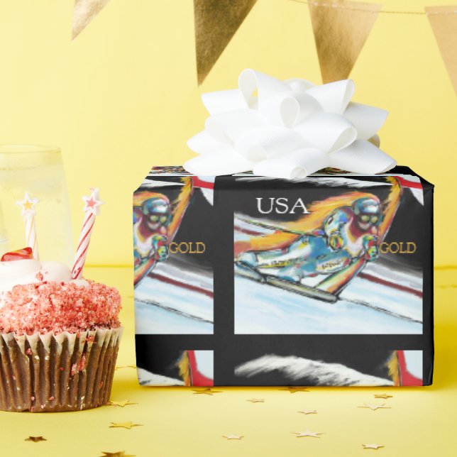 SKIER PRESENTPAPPER (Födelsedagsfest)